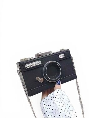Unique Camera Style Handbag , Clutch